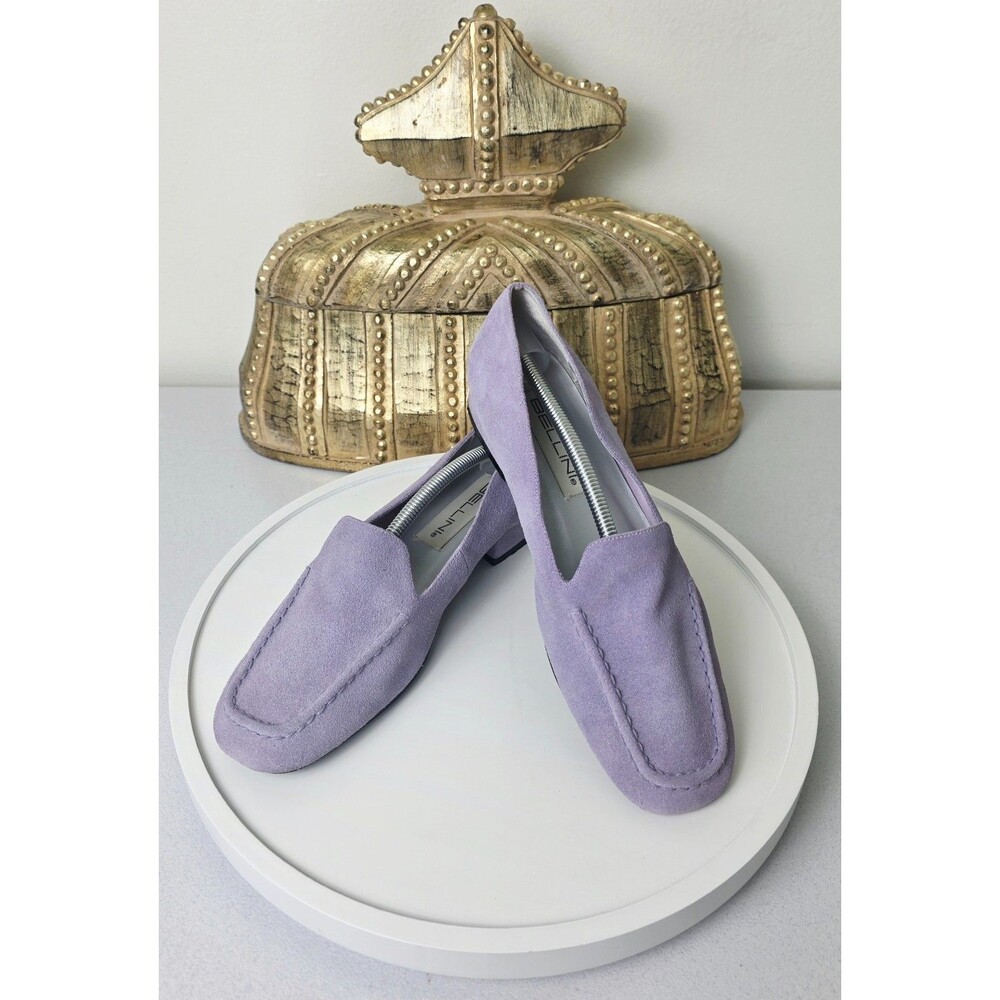 BELLINI Womens Lavender Purple Suede Loafers Flats Sz 8.5 Lilac Slip On Shoes - Picture 2 of 15